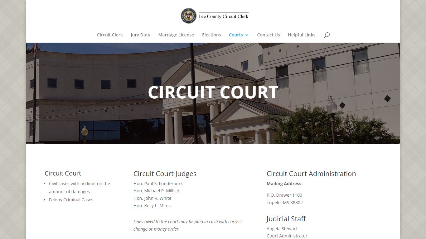 Circuit Court - Lee County Circuit Clerk